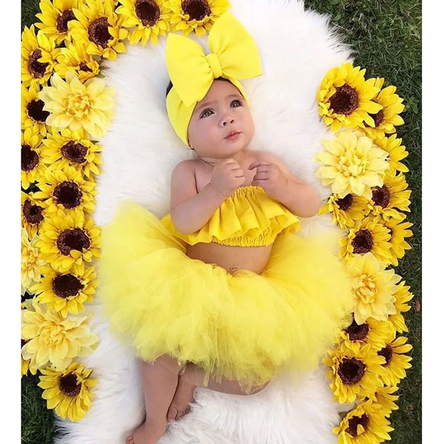 3 6 9 12 24 M Newborn Baby Clothes Girl 3Pcs Outfits 2023 Summer Off Shoulder Tops+Tutu Skirts Infant Outfits Baby Photo Clothes