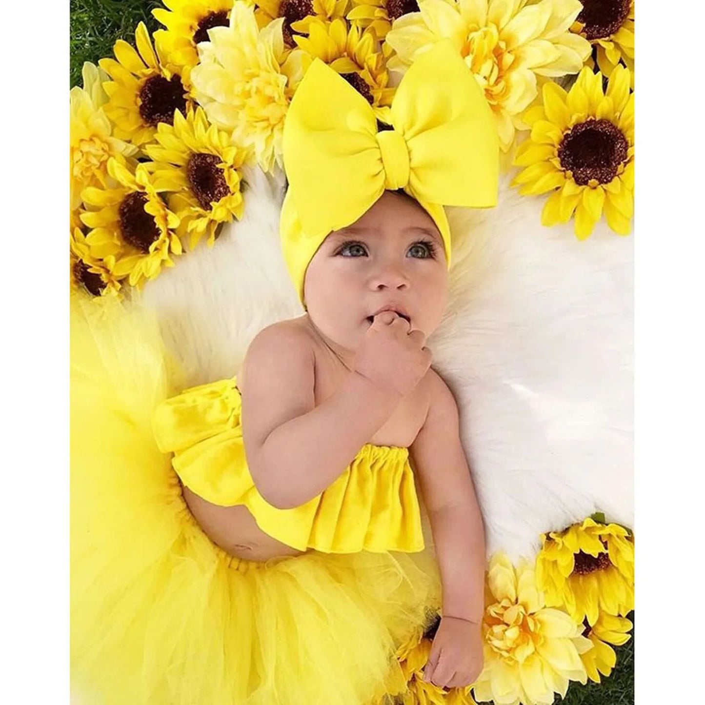 3 6 9 12 24 M Newborn Baby Clothes Girl 3Pcs Outfits 2023 Summer Off Shoulder Tops+Tutu Skirts Infant Outfits Baby Photo Clothes